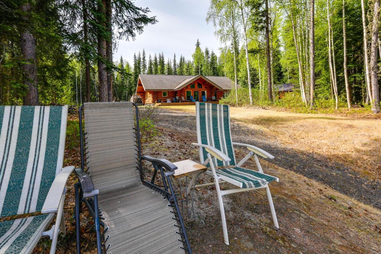 Riverside Log Cabin On-Site Aurora Viewing! North Pole Экстерьер фото