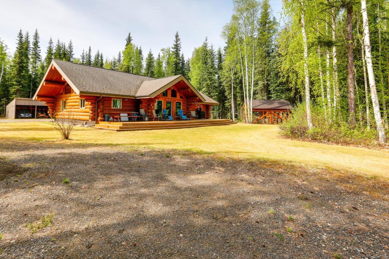 Riverside Log Cabin On-Site Aurora Viewing! North Pole Экстерьер фото